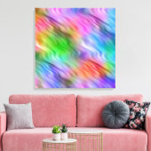 Farbige Wildblumen Wavy Textur Leinwanddruck (Insitu (Wohnzimmer))