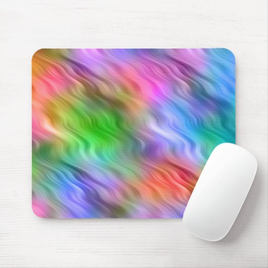 Farbige Wildblumen Wavy Textur Mousepad (Mit Mouse)