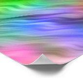 Farbige Wildblumen Wavy Textur Poster (Ecke)