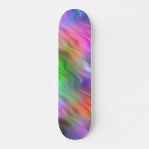 Farbige Wildblumen Wavy Textur Skateboard
