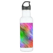 Farbige Wildblumen Wavy Textur Trinkflasche (Vorderseite)