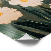 Farbige Wildblumenfelddarstellung Poster (Ecke)