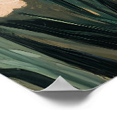 Farbige Wildblumenfeldmalerei Poster (Ecke)
