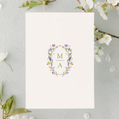 Farbige Wildblumenwiese Creme Hochzeit Save The Date