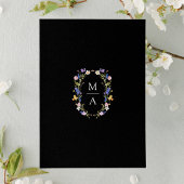 Farbige Wildblumenwiese Schwarze Hochzeit Save The Date