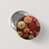 Farbige Wildblumenwiesen 3 Button (Vorne & Hinten)