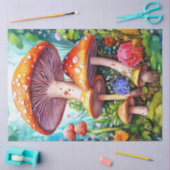 Farbige Wilde Pilze Tissue-Papier Seidenpapier (Basteln)