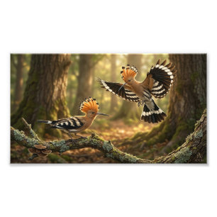 Farbige wilde Vogel fliegen in üppiger Wald Foto V