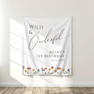 Farbige wilde & wundervolle Geburtstagsdekoration Wandteppich