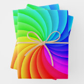 Farbige Windmühle  Geschenkpapier Set (Beispiel)