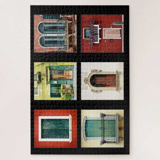 Farbige Windows Italien Puzzle (Vertikal)