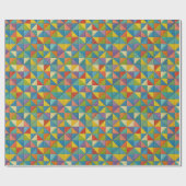 Farbige Windrad-Quilt-Design Geschenkpapier (Flach)
