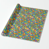 Farbige Windrad-Quilt-Design Geschenkpapier (Ungerollt)
