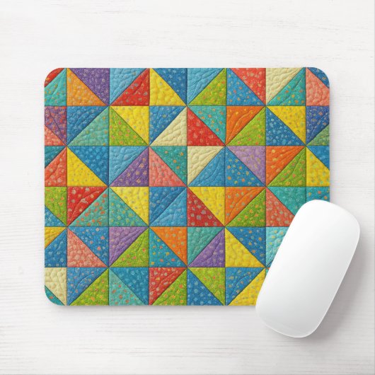 Farbige Windrad-Quilt-Design Mousepad (Mit Mouse)
