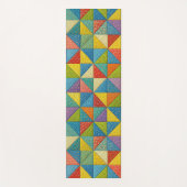 Farbige Windrad-Quilt-Design Yogamatte (Vorderseite)