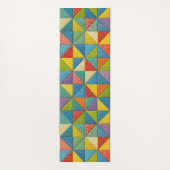 Farbige Windrad-Quilt-Design Yogamatte (Rückseite)