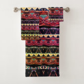 Farbige Wine Glass Muster Set der Badetücher (Insitu)