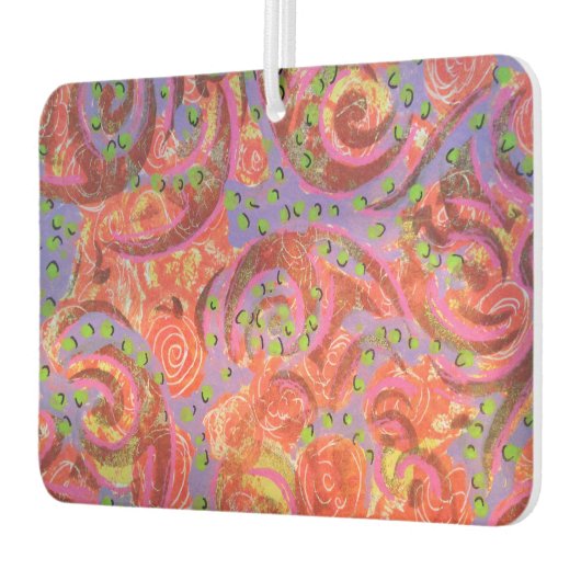 Farbige Wirbel Autolufterfrischer (Links)