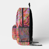 Farbige Wirbel Bedruckter Rucksack (Rechts)