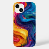 Farbige Wirbel Case-Mate iPhone Hülle (Rückseite)