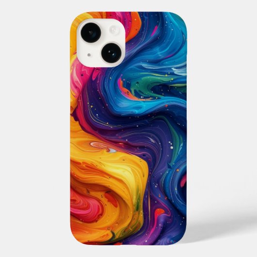 Farbige Wirbel Case-Mate iPhone Hülle (Rückseite)