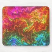 Farbige Wirbel Design Mousepad (Vorne)