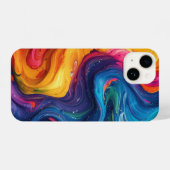 Farbige Wirbel iPhone Hülle (Rückseite (Horizontal))