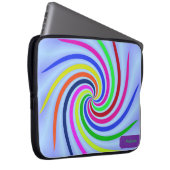 Farbige Wirbel Laptop-Sieb Laptopschutzhülle (Vorne Rechts)