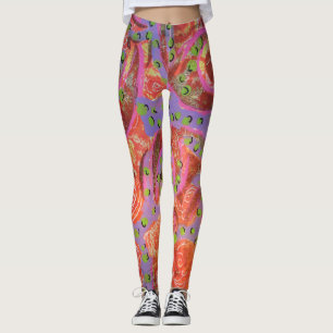 Farbige Wirbel Leggings