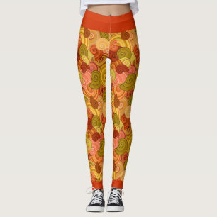 Farbige Wirbel Leggings