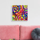 Farbige Wirbel Leinwanddruck (Insitu (Wohnzimmer))