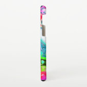 Farbige Wirbel Moderne Abstrakte digitale Kunst Samsung Galaxy Hülle (Linke Seite)