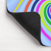 Farbige Wirbel Mousepad (Ecke)