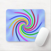 Farbige Wirbel Mousepad (Mit Mouse)