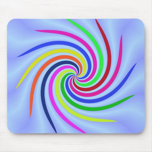 Farbige Wirbel Mousepad (Vorne)