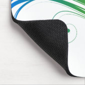 Farbige Wirbel Mousepad (Ecke)