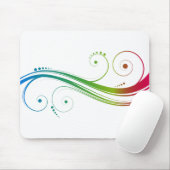 Farbige Wirbel Mousepad (Mit Mouse)
