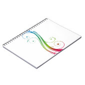 Farbige Wirbel Notizblock (Linke Seite)