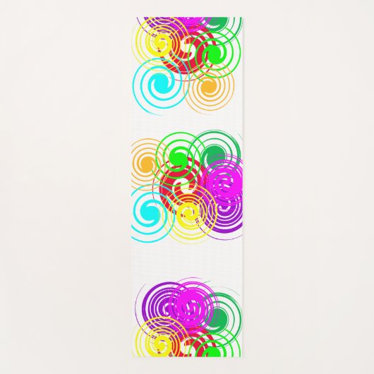 Farbige Wirbel Yogamatte (Vorderseite)