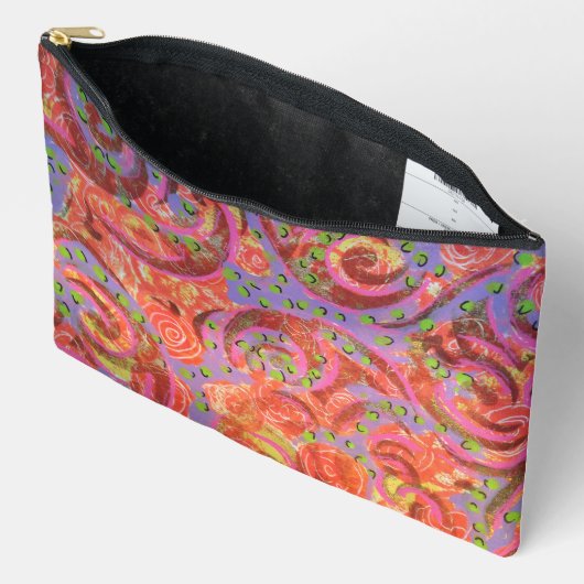 Farbige Wirbel Zubehörtasche (Offen)