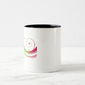 Farbige Wirbel Zweifarbige Tasse (Mittel)