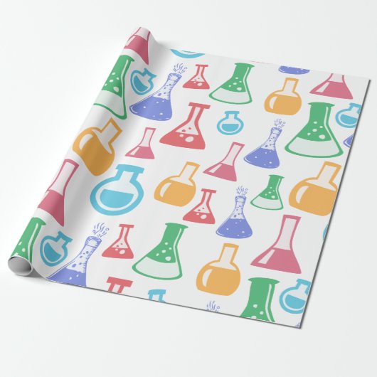 Farbige Wissenschaft / Chemie-Muster Geschenkpapier (Ungerollt)