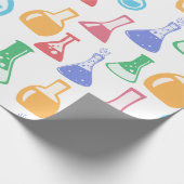 Farbige Wissenschaft / Chemie-Muster Geschenkpapier (Ecke)