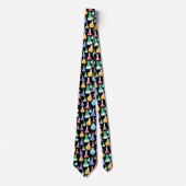 Farbige Wissenschaft / Chemie Muster Neck Tie Krawatte (Vorderseite)