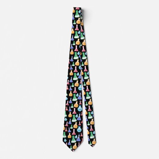 Farbige Wissenschaft / Chemie Muster Neck Tie Krawatte (Vorderseite)