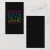 Farbige Wissenschaftssymbole Chemie Physik Visitenkarte (Vorne/Hinten)