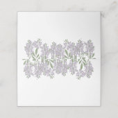 Farbige Wisteria Blank-Platzkarten Platzkarte (Außenseite Aufgefaltet)