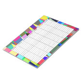 Farbige Wochenplaner Notizblock (angewinkelt)