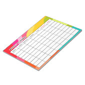Farbige Wochenplaner Notizblock (angewinkelt)