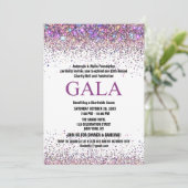 Farbige Wohltätigkeit Ball Corporate Fundraising-P Einladung (Stehend Vorderseite)